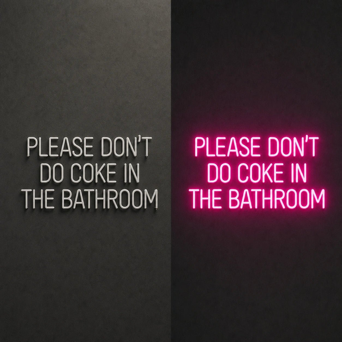 Please Don T Do Coke LED Neon Sign Garage Man Cave Neon Sign - Shineneon