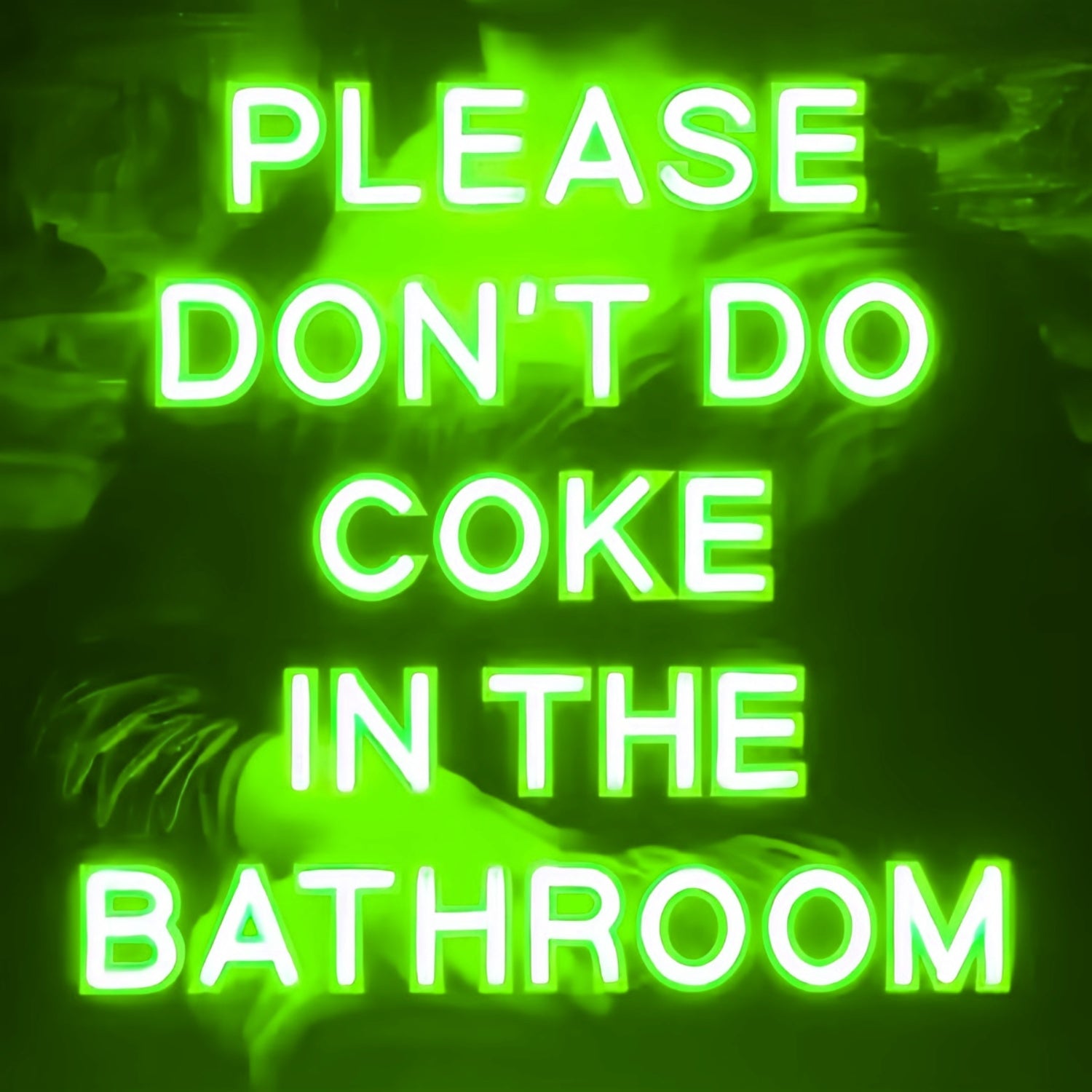 Please Dont Do Coke In The Bathroom Humorous Neon Reminder | Shineneon