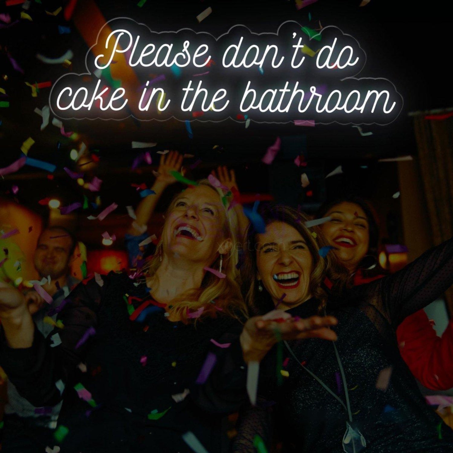 Please Dont Do Coke In The Bathroom Led Neon Sign | Shineneon