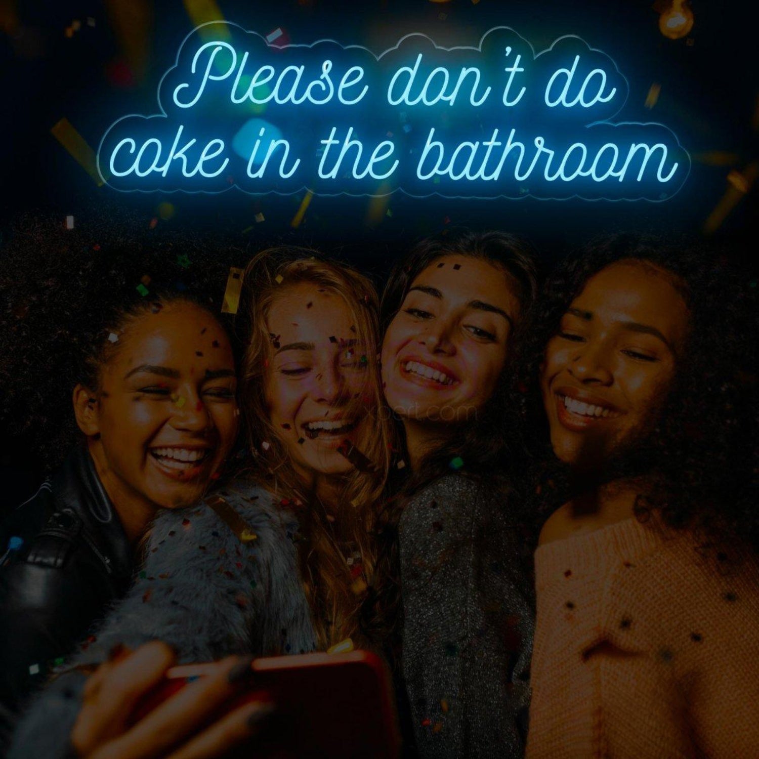 Please Dont Do Coke In The Bathroom Led Neon Sign | Shineneon