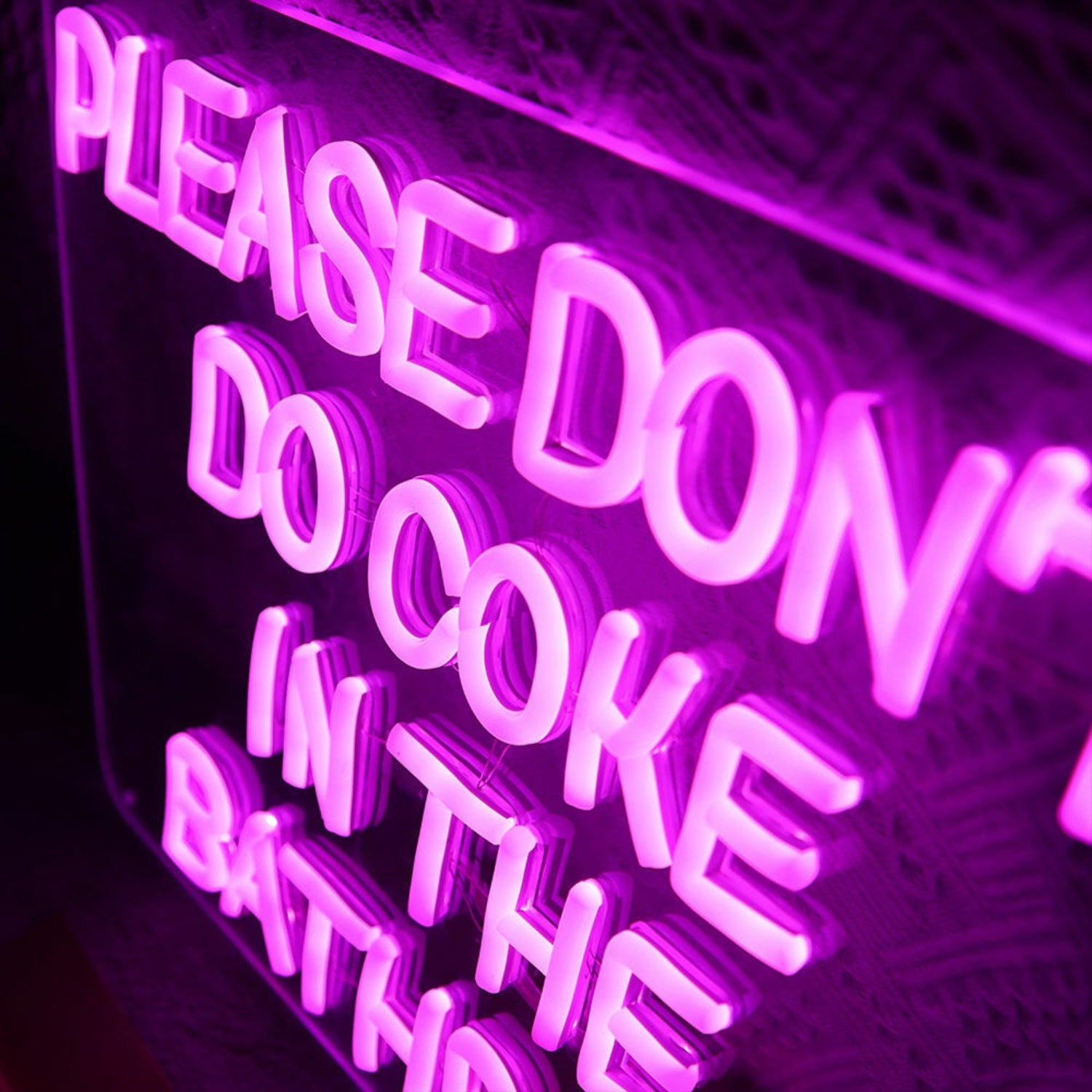 Please Dont Do Coke In The Bathroom Led Neon Sign | Shineneon