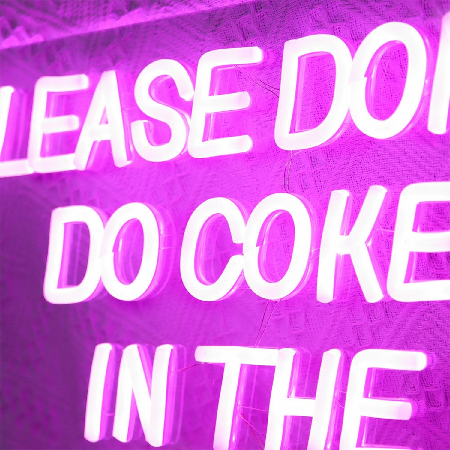 Please Dont Do Coke In The Bathroom Led Neon Sign | Shineneon