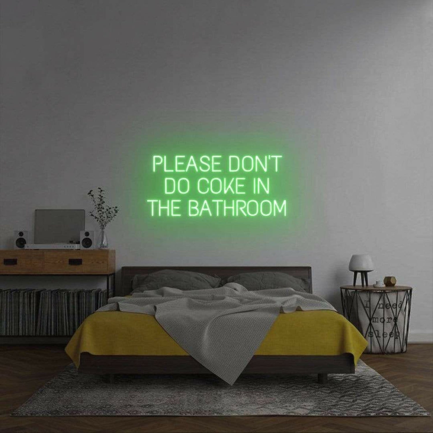 Please Dont Do Coke In The Bathroom Led Neon Sign For Wall | Shineneon