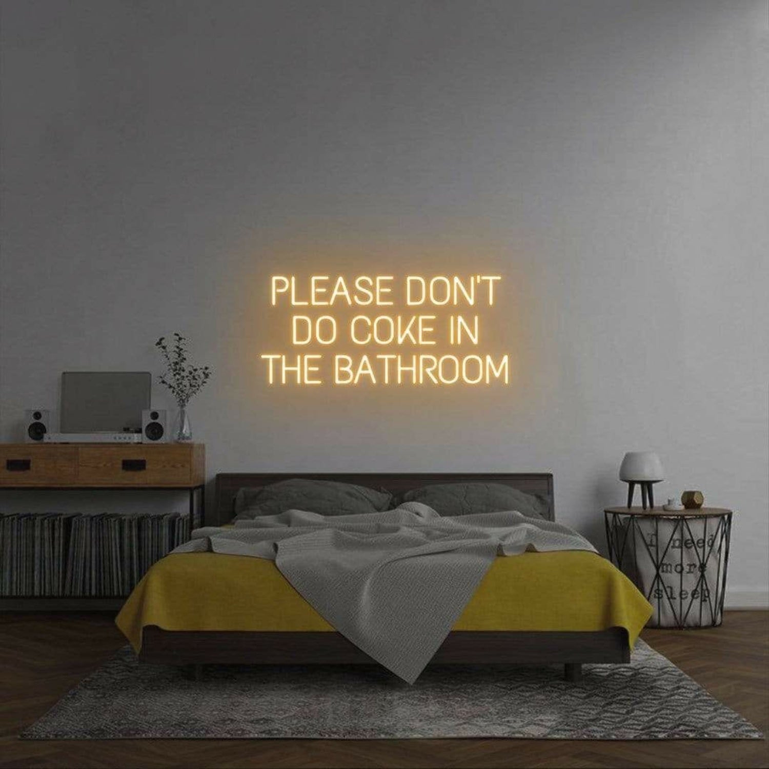 Please Dont Do Coke In The Bathroom Led Neon Sign For Wall | Shineneon