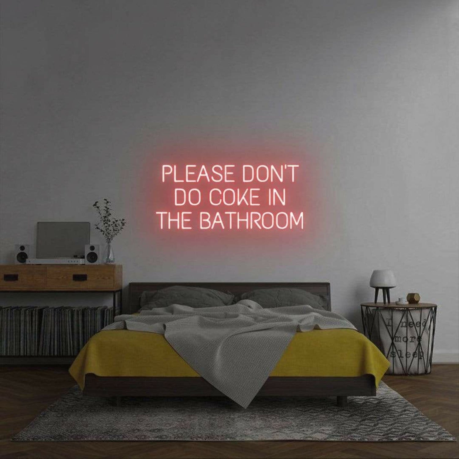 Please Dont Do Coke In The Bathroom Led Neon Sign For Wall | Shineneon