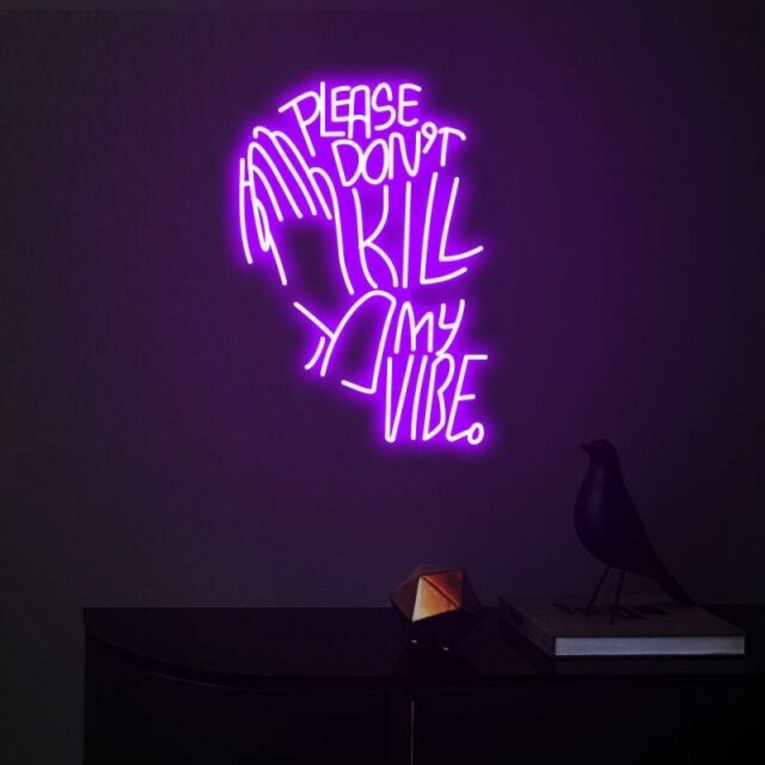 Please Dont Kill My Vibe Party Upbeat Neon For Fun Gatherings | Shineneon
