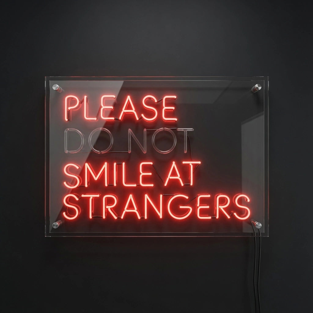 Please Don't Smile LED Neon Sign - 01 Original Product Image