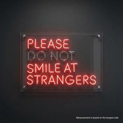 Please Don't Smile LED Neon Sign - 04 Size Image