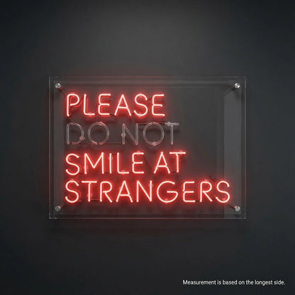 Please Don't Smile LED Neon Sign - Shineneon