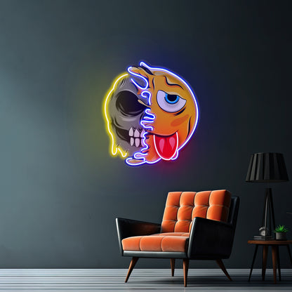 Plump Snowman Christmas Led Neon Acrylic Artwork For Sale