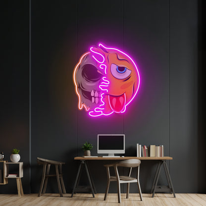 Plump Snowman Christmas Led Neon Acrylic Artwork For Sale