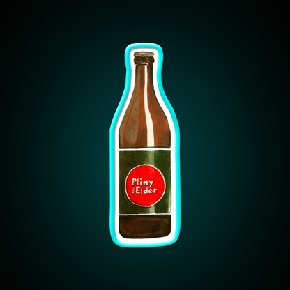 Pliny The Elder Beer Bar Decor Led Neon Sign Rgb Color - Size and dimension reference