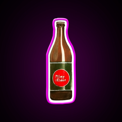 Pliny The Elder Beer Bar Decor Led Neon Sign Rgb Color - Neon sign mounted on wall in room
