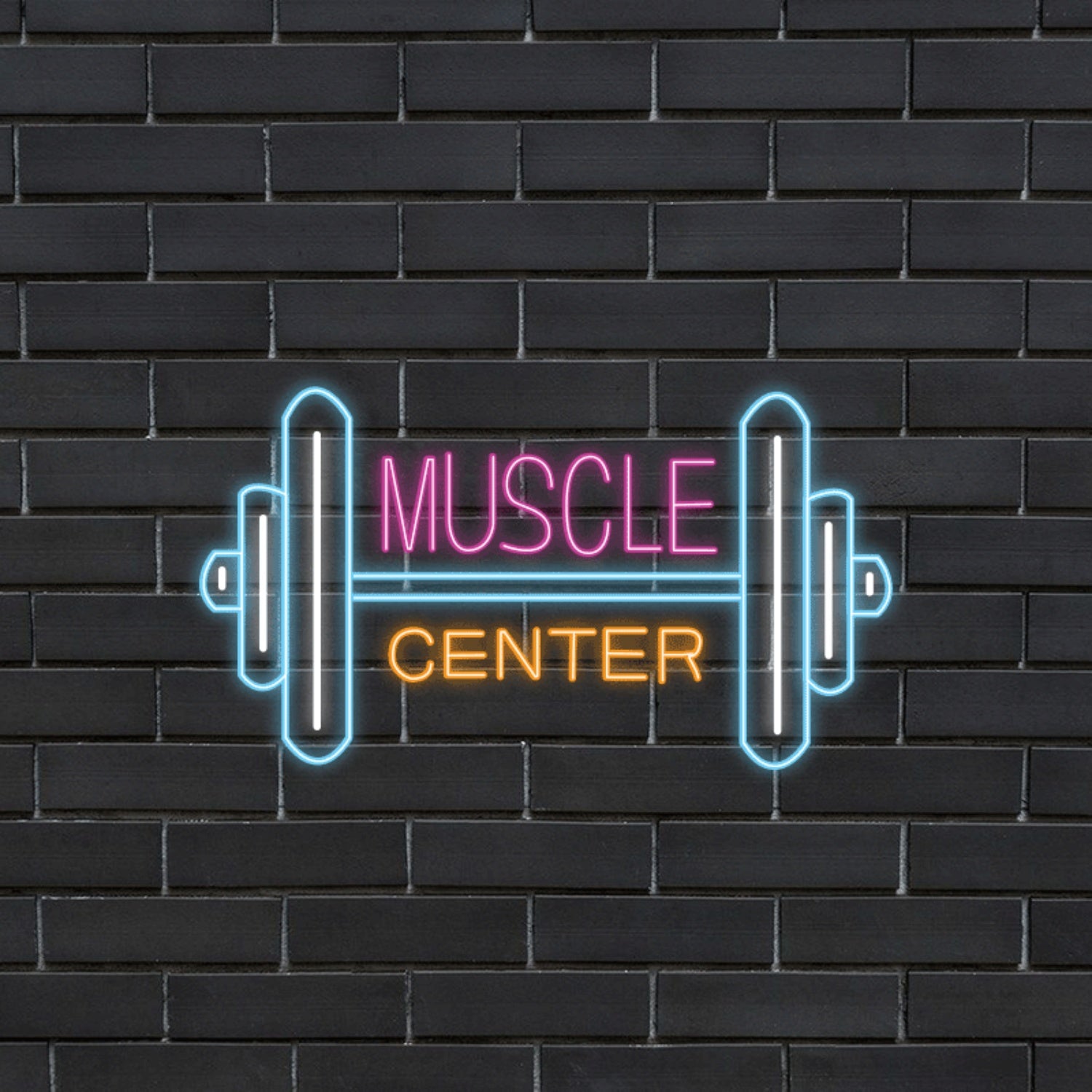 Plug And Play Led Neon Sign Muscle Center | Shineneon