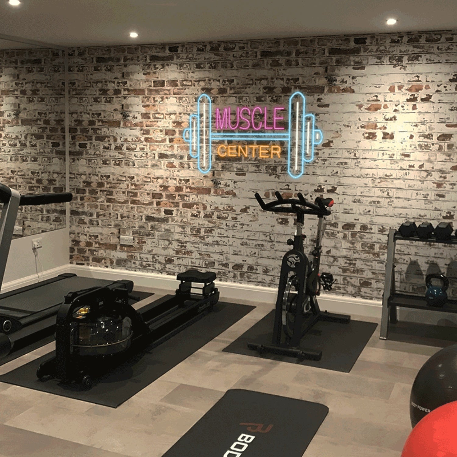 Plug And Play Led Neon Sign Muscle Center | Shineneon