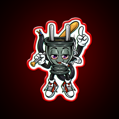Plug Joint Hemp Inspired Green Leaf Led Neon Sign Rgb Color - LED neon sign view 10
