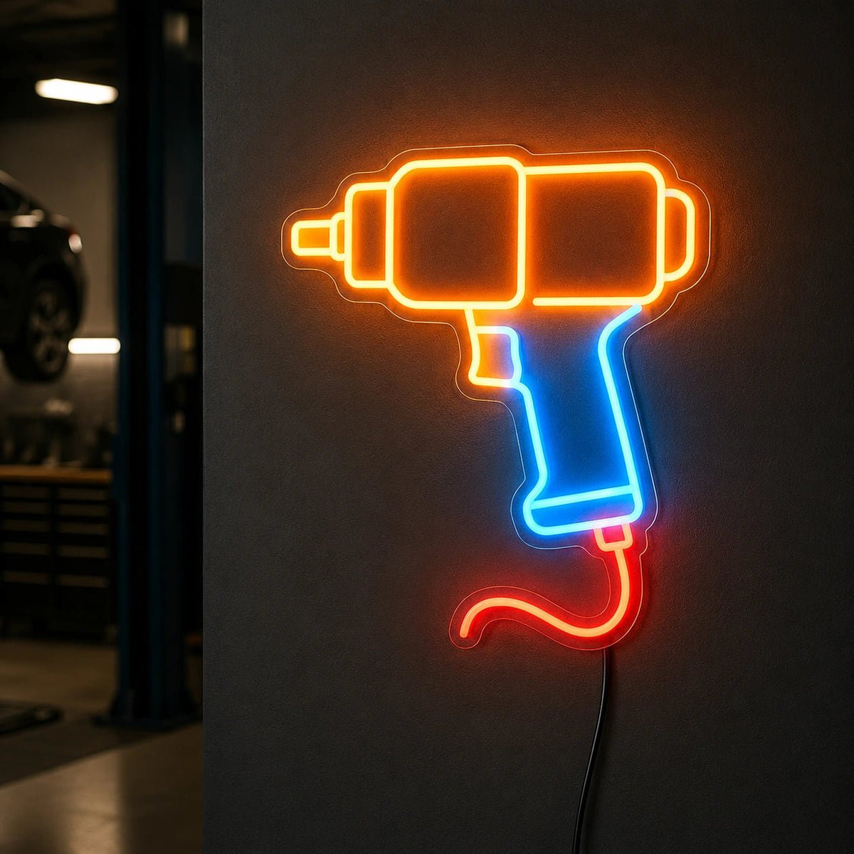 Pneumatic Impact Wrench LED Neon Sign - Shineneon