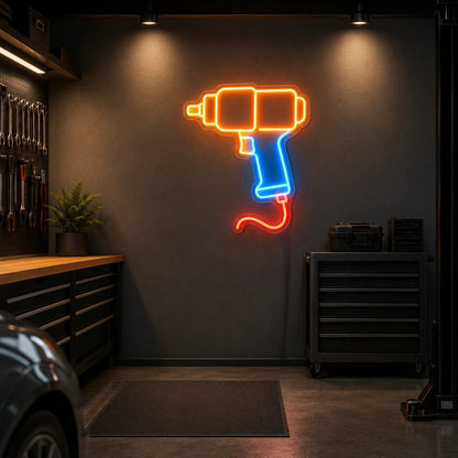 Pneumatic Impact Wrench LED Neon Sign - Shineneon