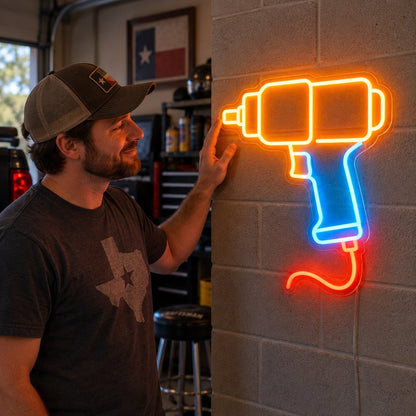 Pneumatic Wrench LED Neon Sign - Shineneon