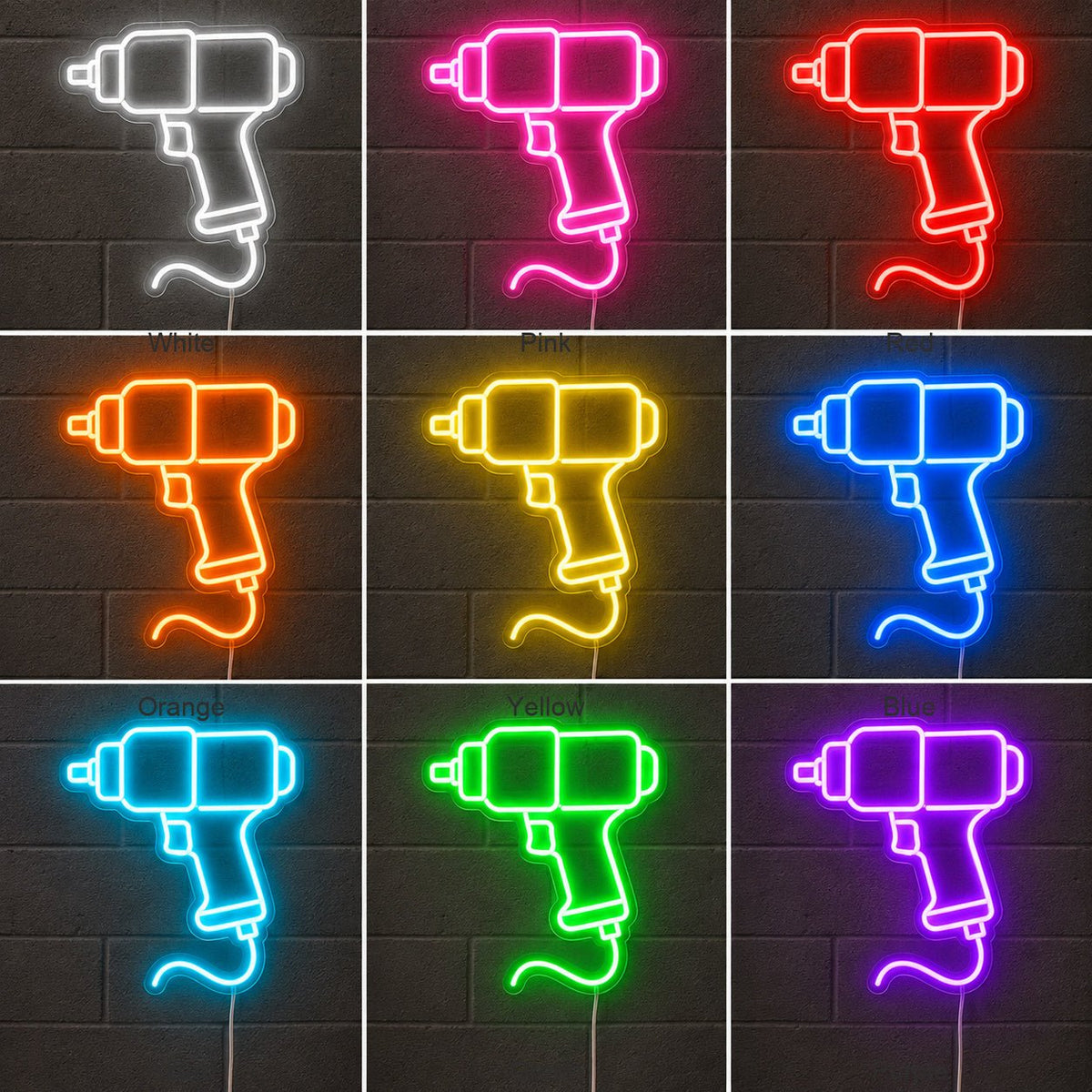Pneumatic Wrench LED Neon Sign - Shineneon