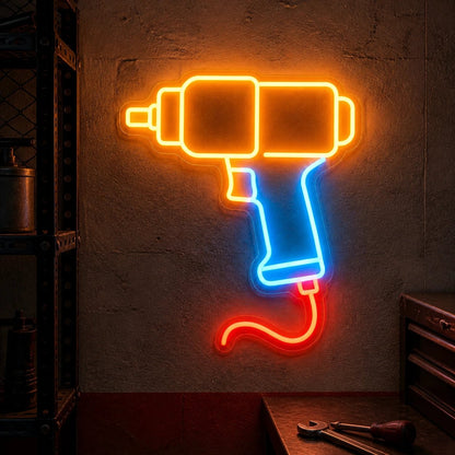 Pneumatic Wrench Vintage LED Neon Sign - Shineneon