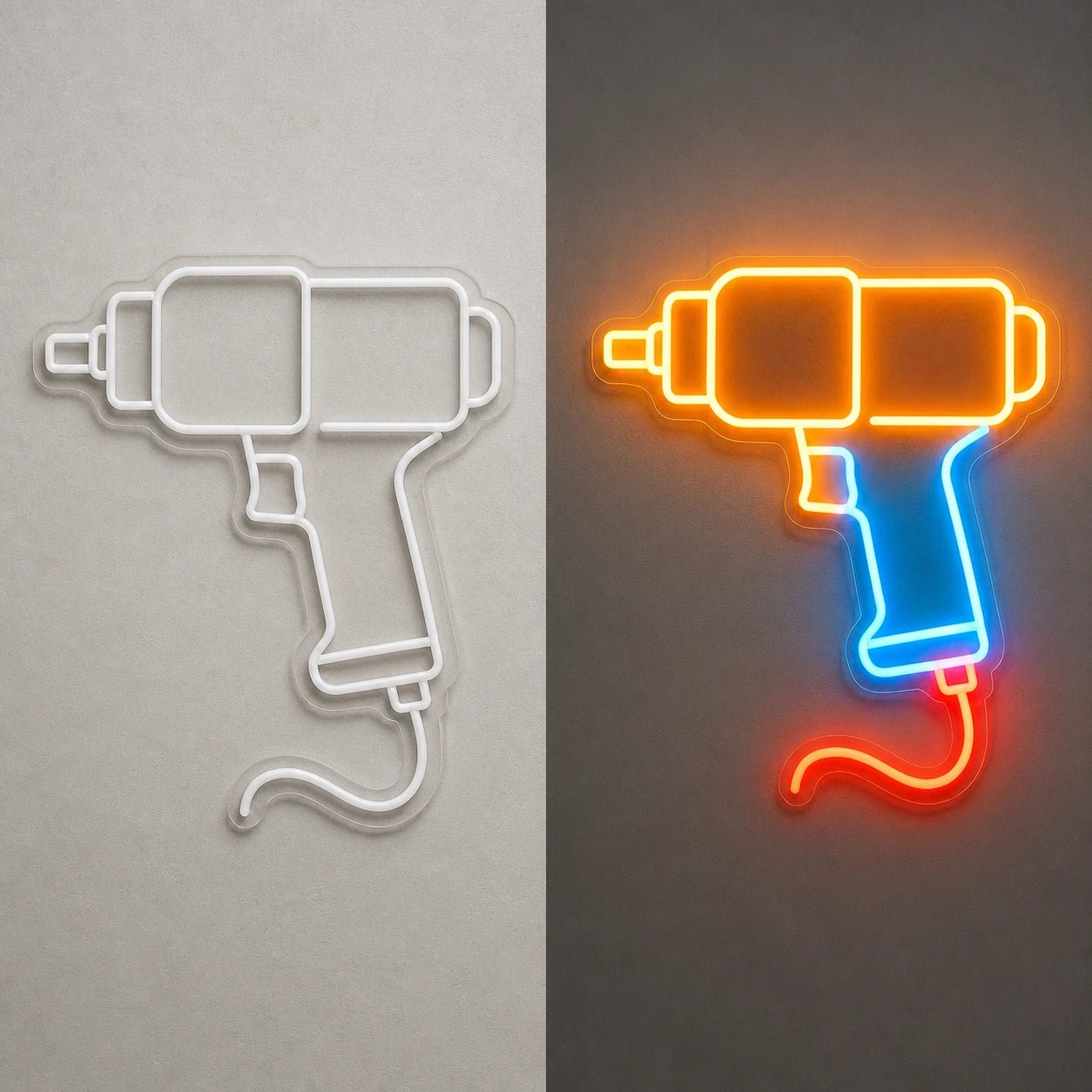 Pneumatic Wrench Vintage LED Neon Sign - Shineneon