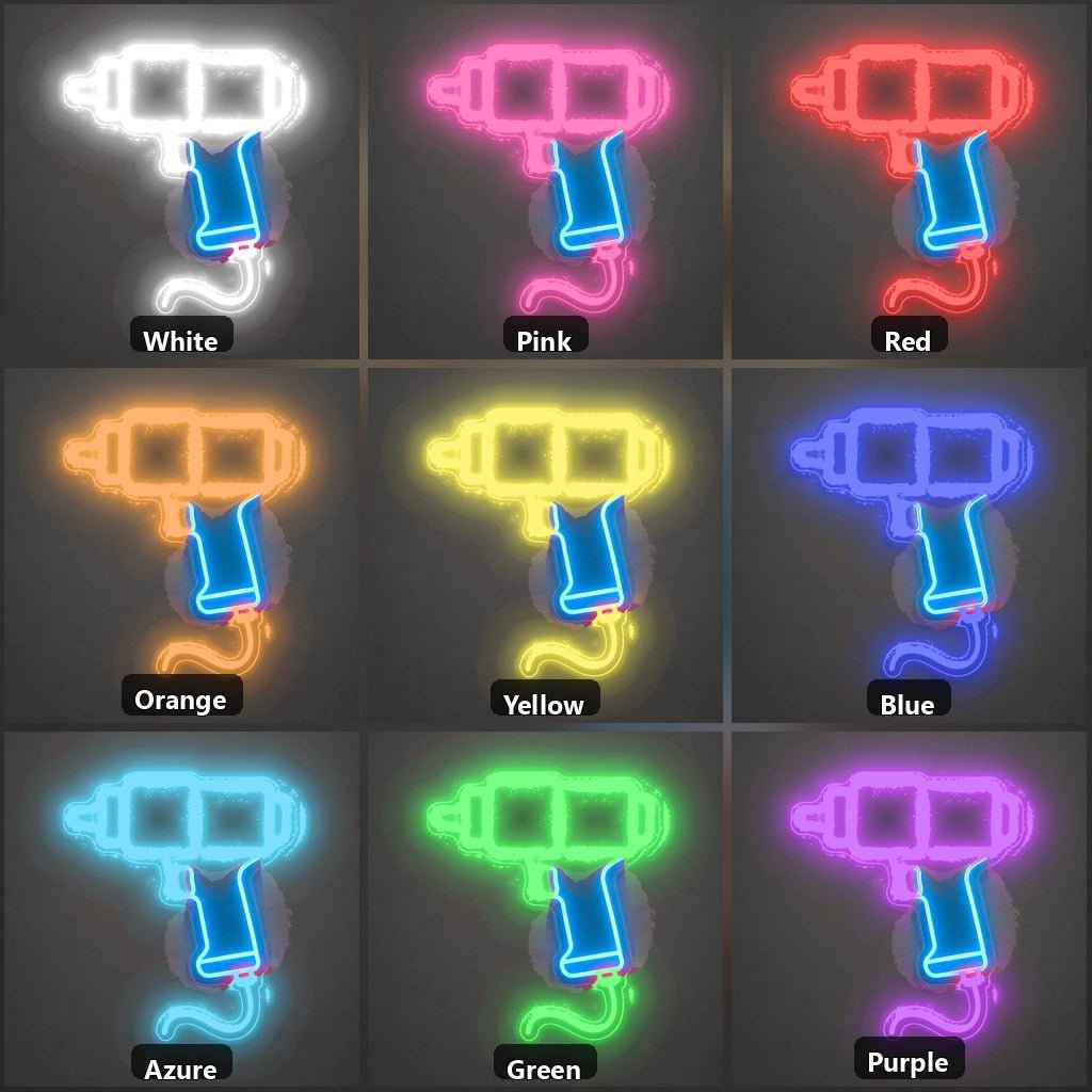 Pneumatic Wrench Vintage LED Neon Sign - Shineneon