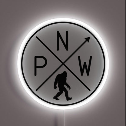Pnw Sasquatch Rgb Led Neon Sign - Shineneon