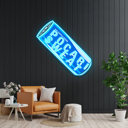 Pocari Sweat Can Artwork Led Neon Signs Custom