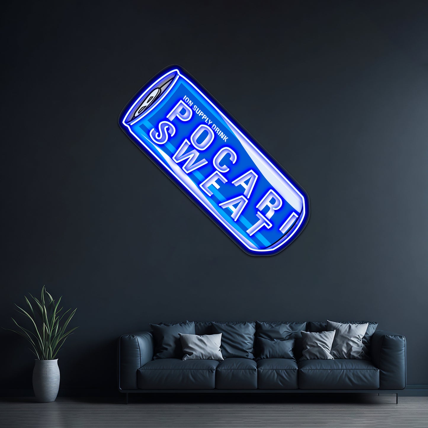 Pocari Sweat Can Artwork Led Neon Signs Custom