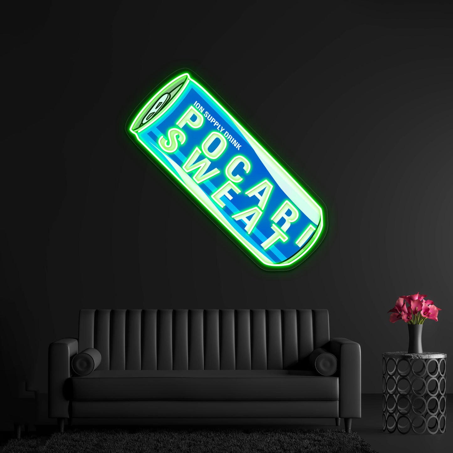 Pocari Sweat Can Artwork Led Neon Signs Custom