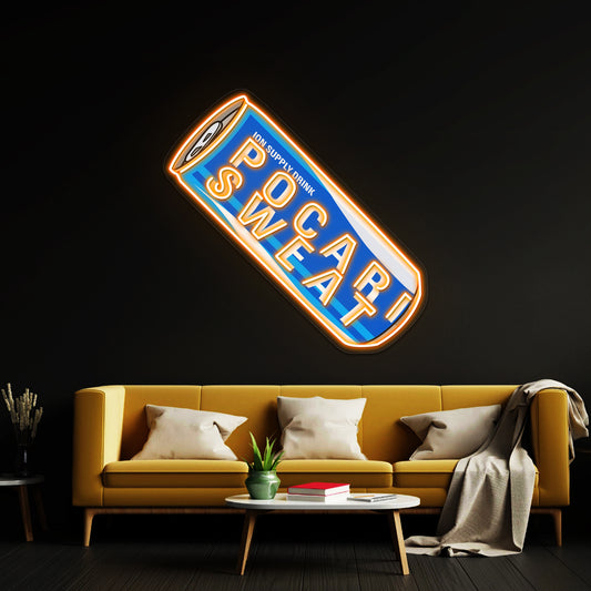 Pocari Sweat Can Artwork Led Neon Signs Custom