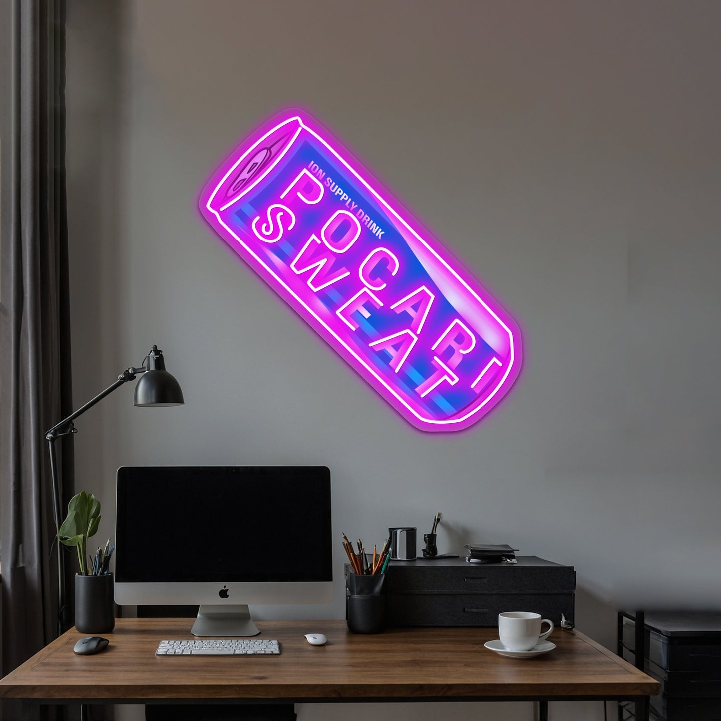 Pocari Sweat Can Artwork Led Neon Signs Custom