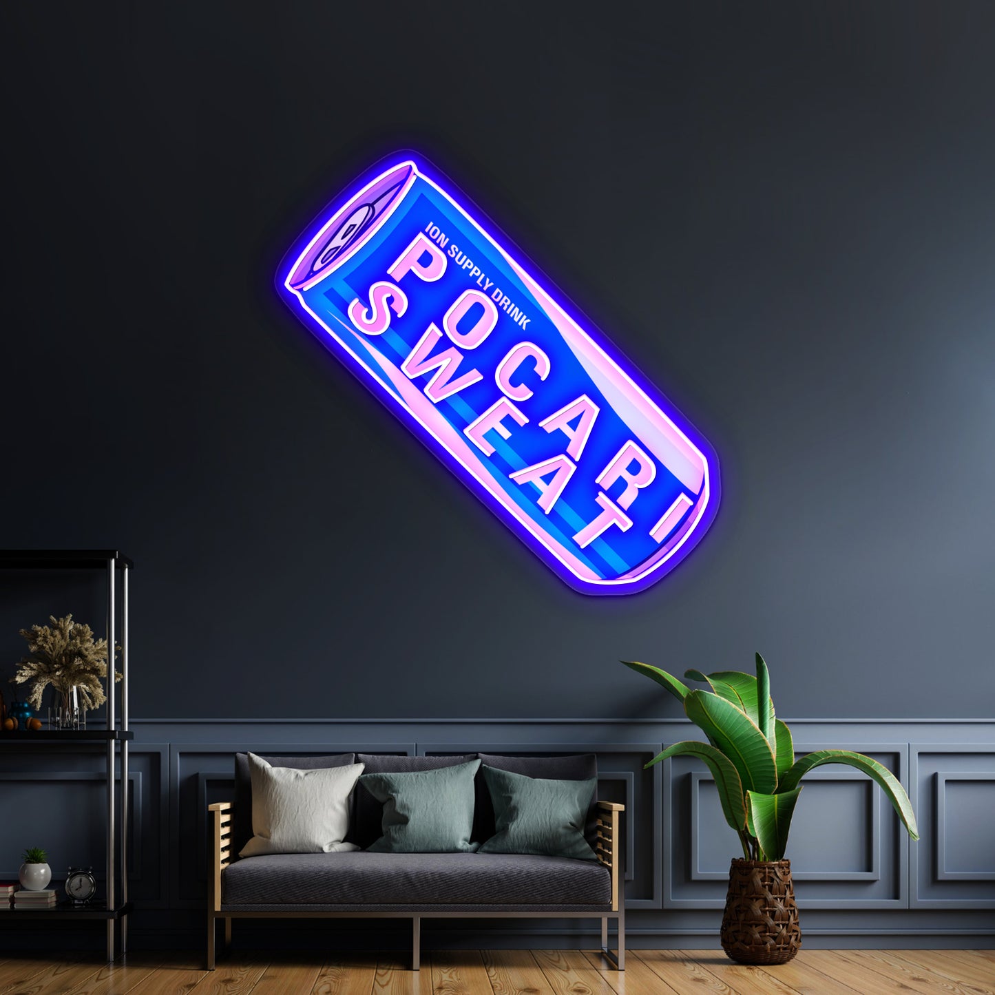 Pocari Sweat Can Artwork Led Neon Signs Custom