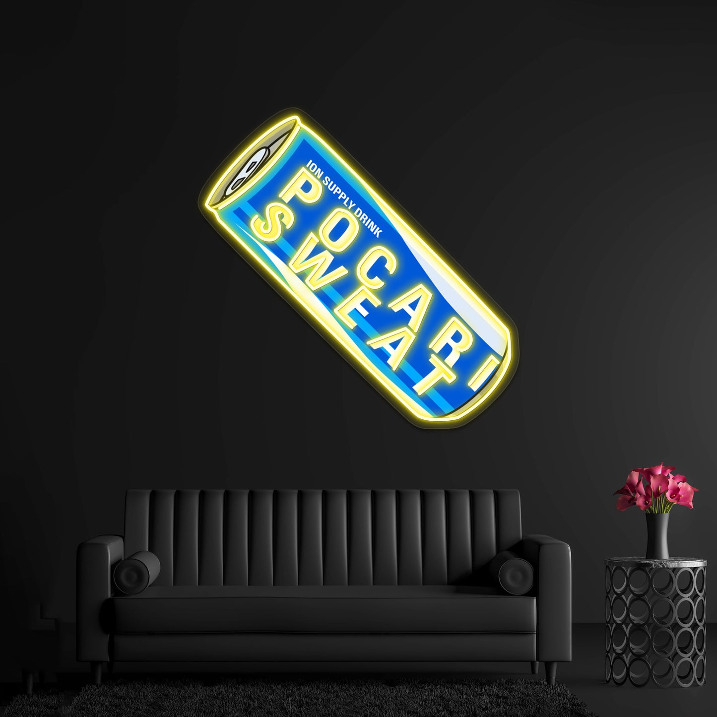 Pocari Sweat Can Artwork Led Neon Signs Custom