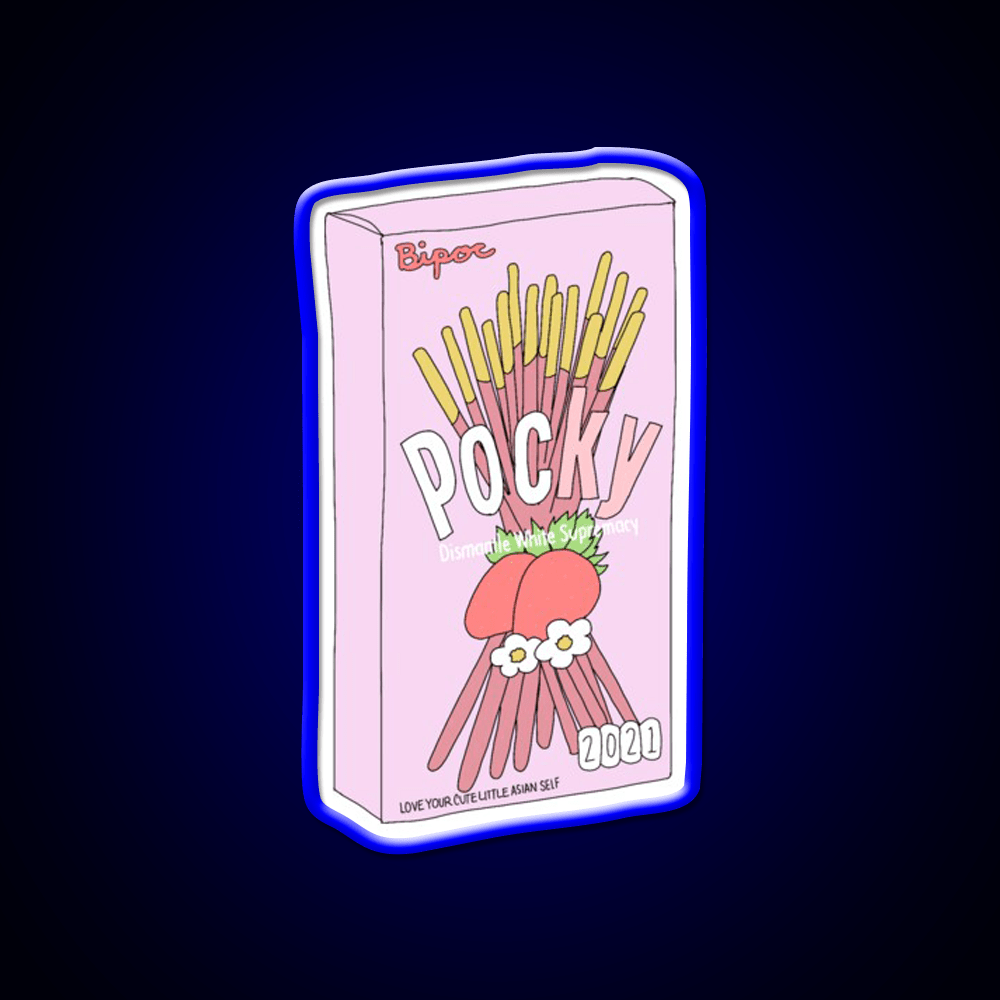 Pocky For Poc Snack Food Led Neon Sign Rgb Color - Shineneon