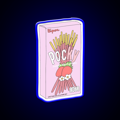 Pocky For Poc Snack Food Led Neon Sign Rgb Color - Shineneon