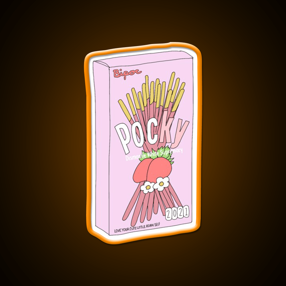 Pocky For Poc Snack Food Led Neon Sign Rgb Color - Shineneon