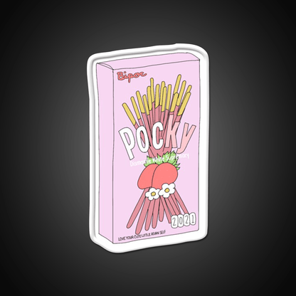 Pocky For Poc Snack Food Led Neon Sign Rgb Color - Shineneon