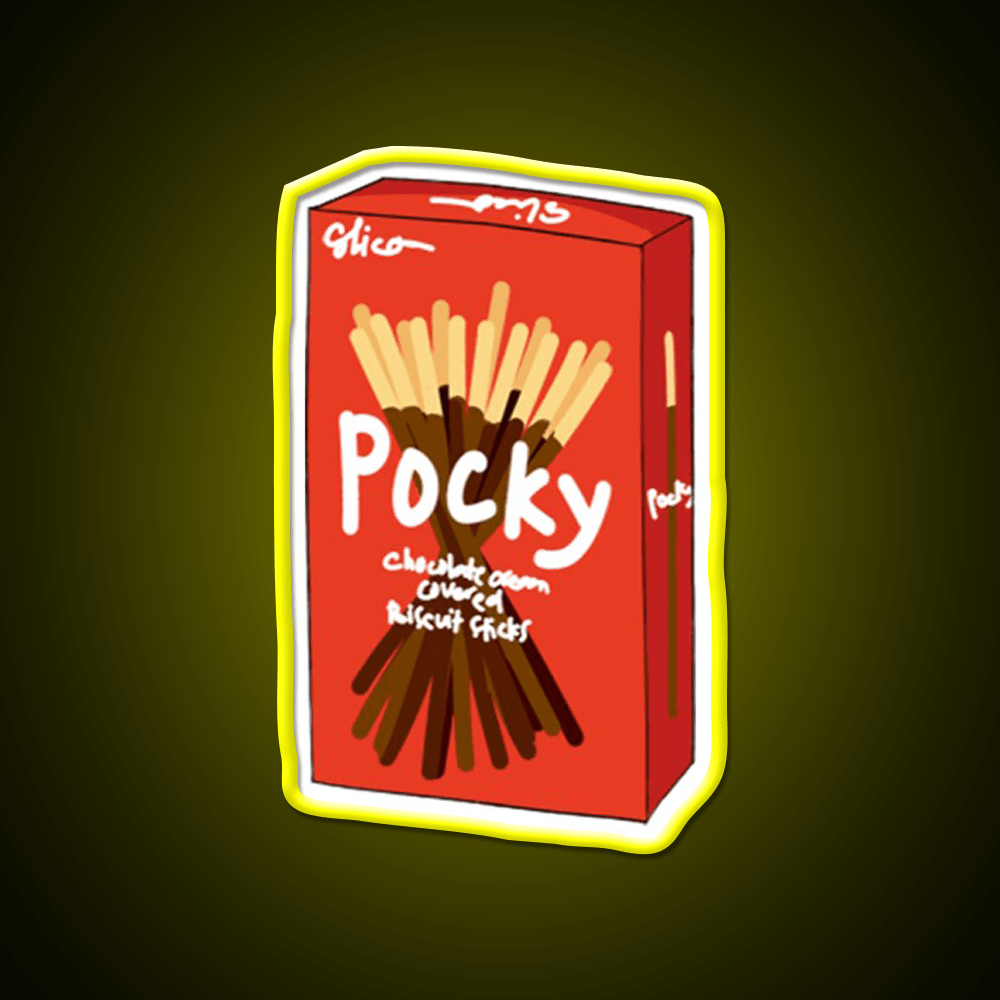 Pocky Snack Food Led Neon Sign Rgb Color - Shineneon