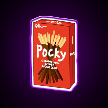 Pocky Snack Food Led Neon Sign Rgb Color - Shineneon
