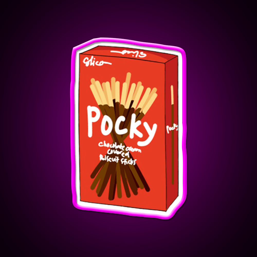 Pocky Snack Food Led Neon Sign Rgb Color - Shineneon