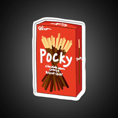 Pocky Snack Food Led Neon Sign Rgb Color - Shineneon