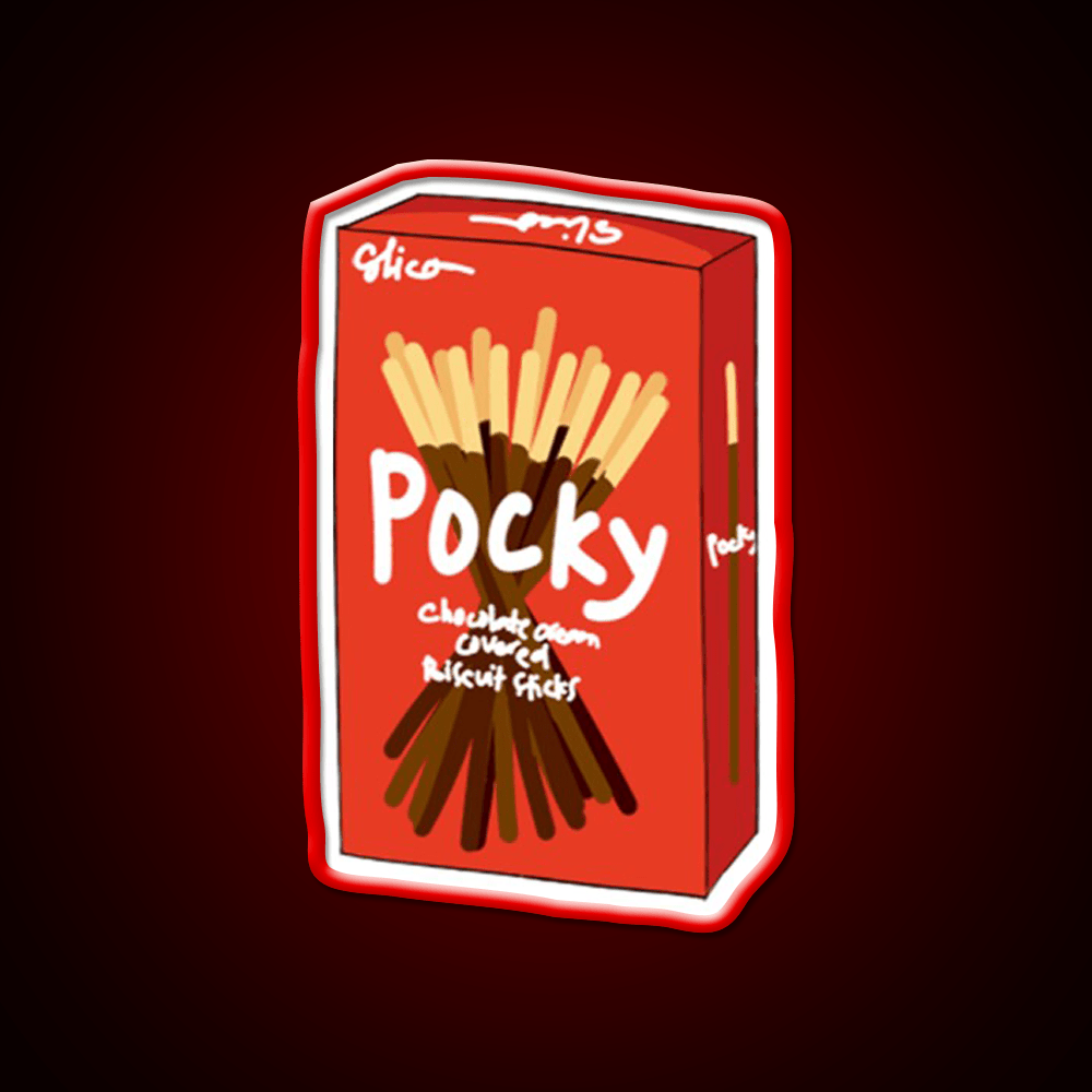 Pocky Snack Food Led Neon Sign Rgb Color - Shineneon