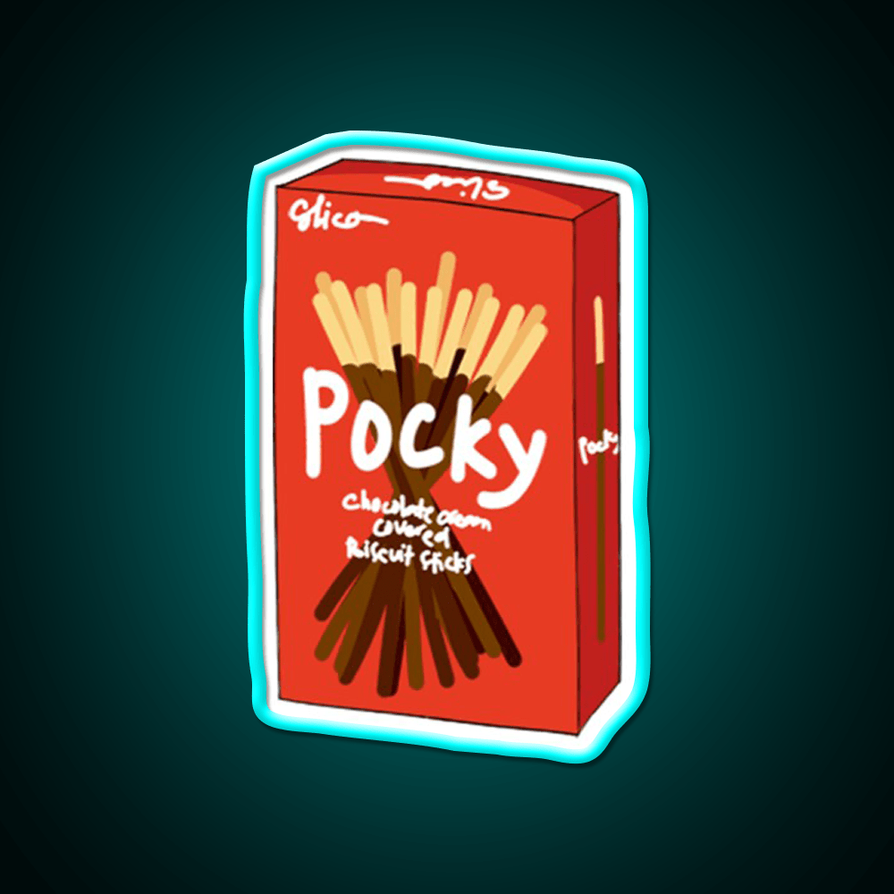 Pocky Snack Food Led Neon Sign Rgb Color - Shineneon