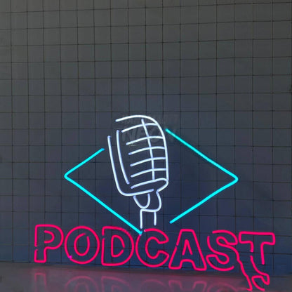 Podcast Led Neon Sign Music Neon Decor | Shineneon