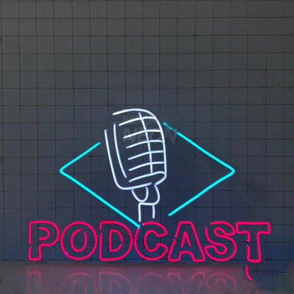 Podcast Led Neon Sign Music Neon Decor | Shineneon