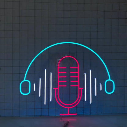 Podcast Led Sign Music Neon Decor | Shineneon