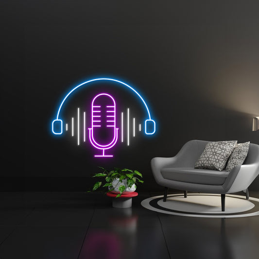 Podcast Neon Sign