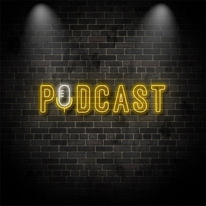 Podcast With Retro Mic Led Neon Sign | Shineneon